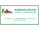 Romanin Bruno - scavi e demolizioni